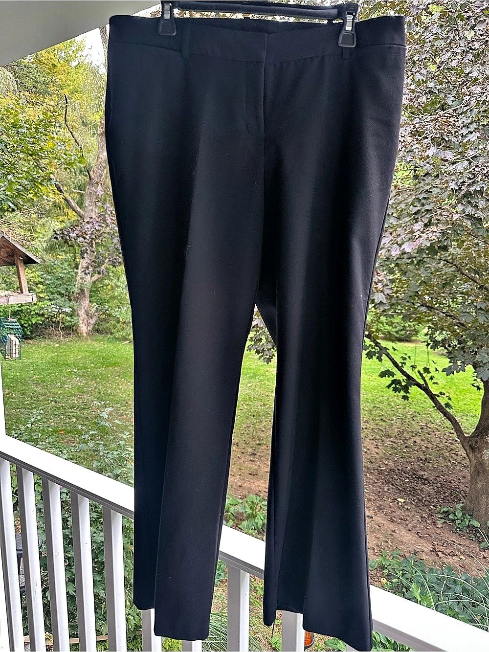 Worthington Curvy Fit Straight Leg Pants in Black Size 14P Like New